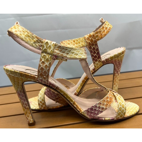 SJP Womens Sunset Pelicon Jo T Strap High Heel Sandal Z1846* Sz 39 EUR - Picture 11 of 15